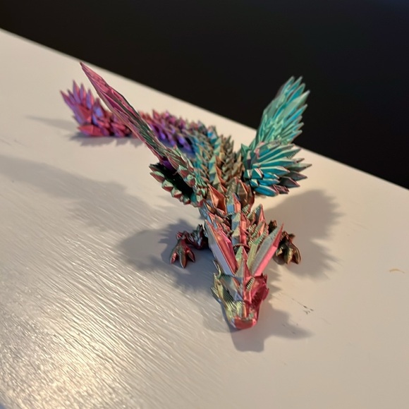 3D Printed Dragon, All Parts Movable - Picture 7 of 9